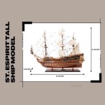 T149 St. Espirit Tall Ship Model 