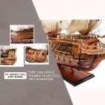 T149 St. Espirit Tall Ship Model 