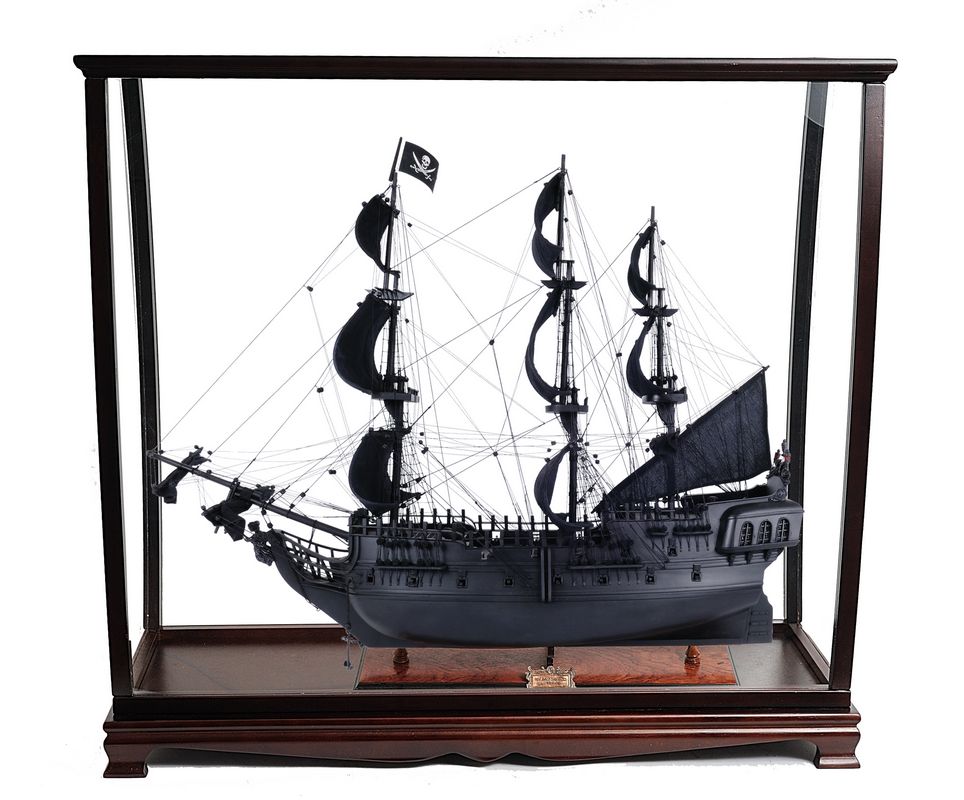 T295A Black Pearl Pirate Ship Large With Table Top Display Case t295a-black-pearl-pirate-ship-large-with-table-top-display-case-l01.jpg