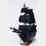 T295A Black Pearl Pirate Ship Large With Table Top Display Case 