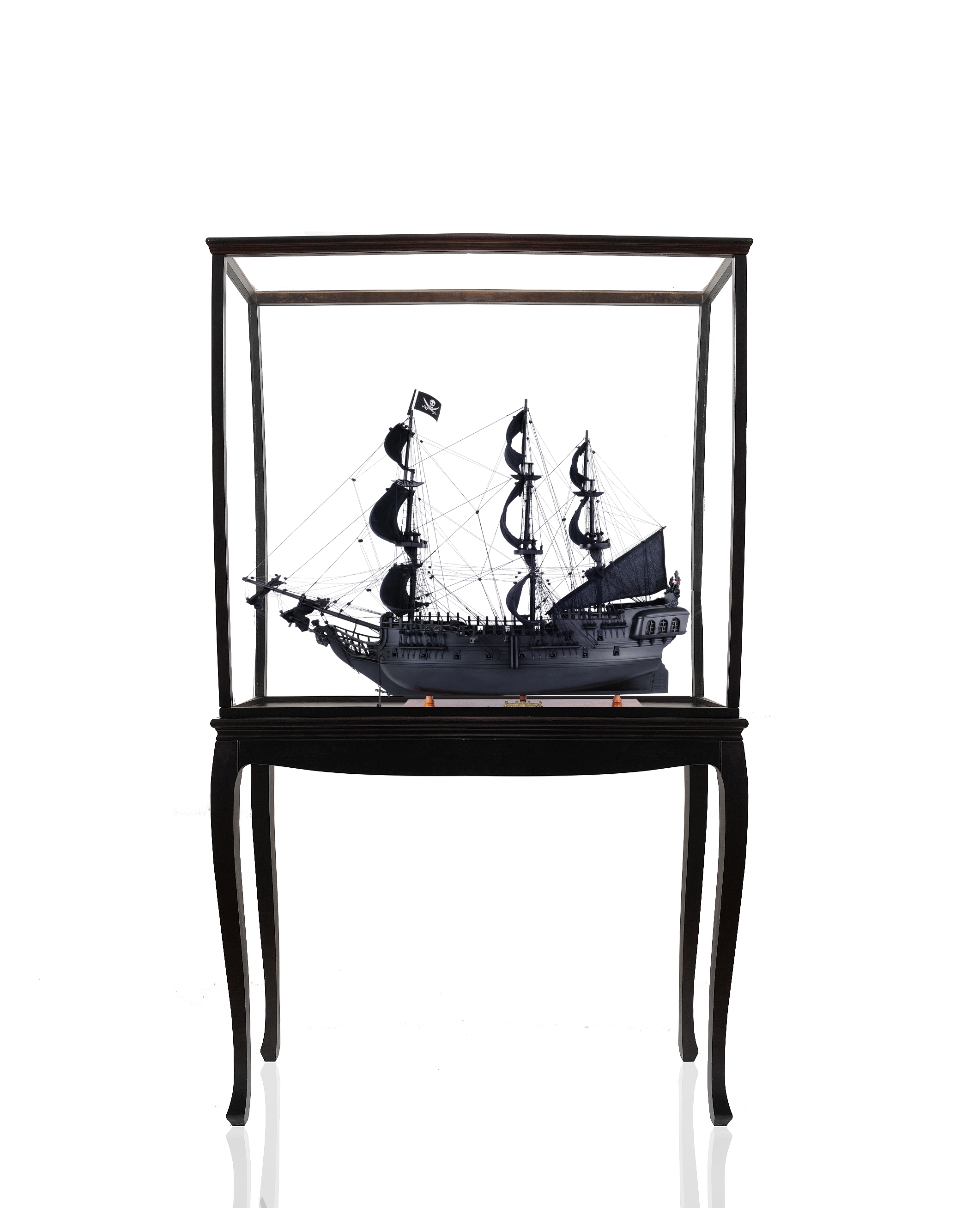 T295B Black Pearl Pirate Ship Large With Floor Display Case t295b-black-pearl-pirate-ship-large-with-floor-display-case-l01.jpg