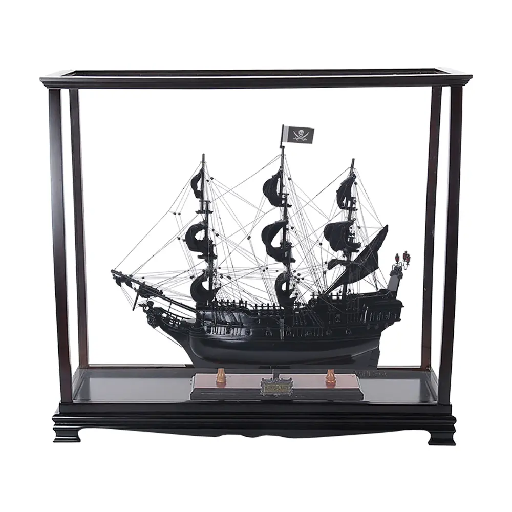 T305A Black Pearl Pirate Ship Midsize With Display Case T305A-BLACK-PEARL-PIRATE-SHIP-MIDSIZE-WITH-DISPLAY-CASE-L01.WEBP