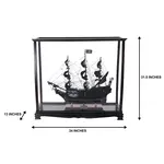 T305A Black Pearl Pirate Ship Midsize With Display Case 