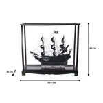 T305A Black Pearl Pirate Ship Midsize With Display Case 