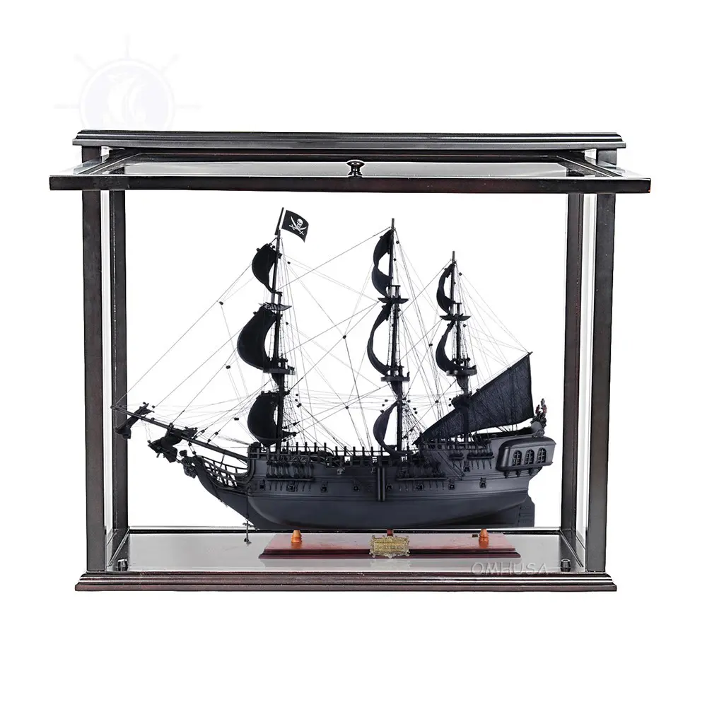 T305B Black Pearl Pirate Ship Midsize With Display Case Front Open T305B-BLACK-PEARL-PIRATE-SHIP-MIDSIZE-WITH-DISPLAY-CASE-FRONT-OPEN-L01.WEBP