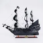 T305B Black Pearl Pirate Ship Midsize With Display Case Front Open 