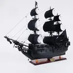 T305B Black Pearl Pirate Ship Midsize With Display Case Front Open 