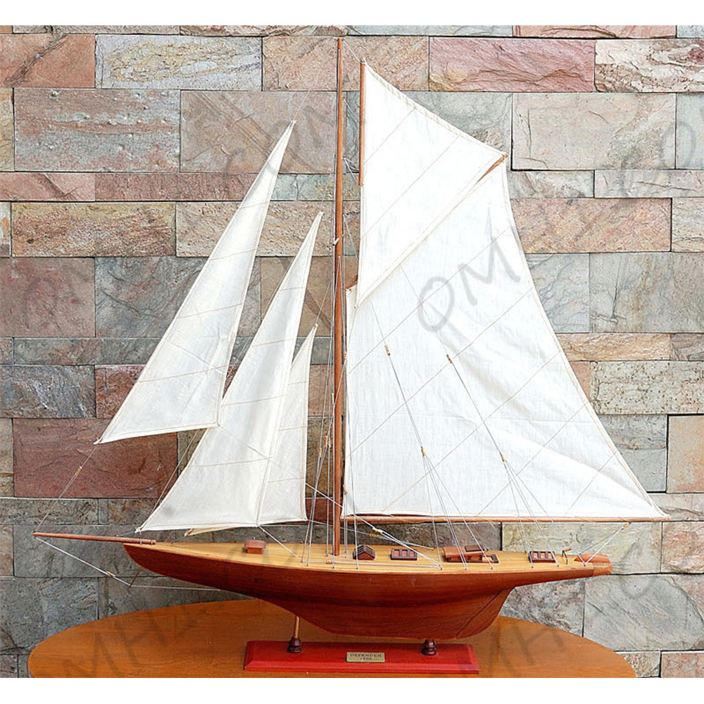 Y014 Defender Sailboat Schooner Yacht Model y014-defender-sailboat-schooner-yacht-model-l01.jpg