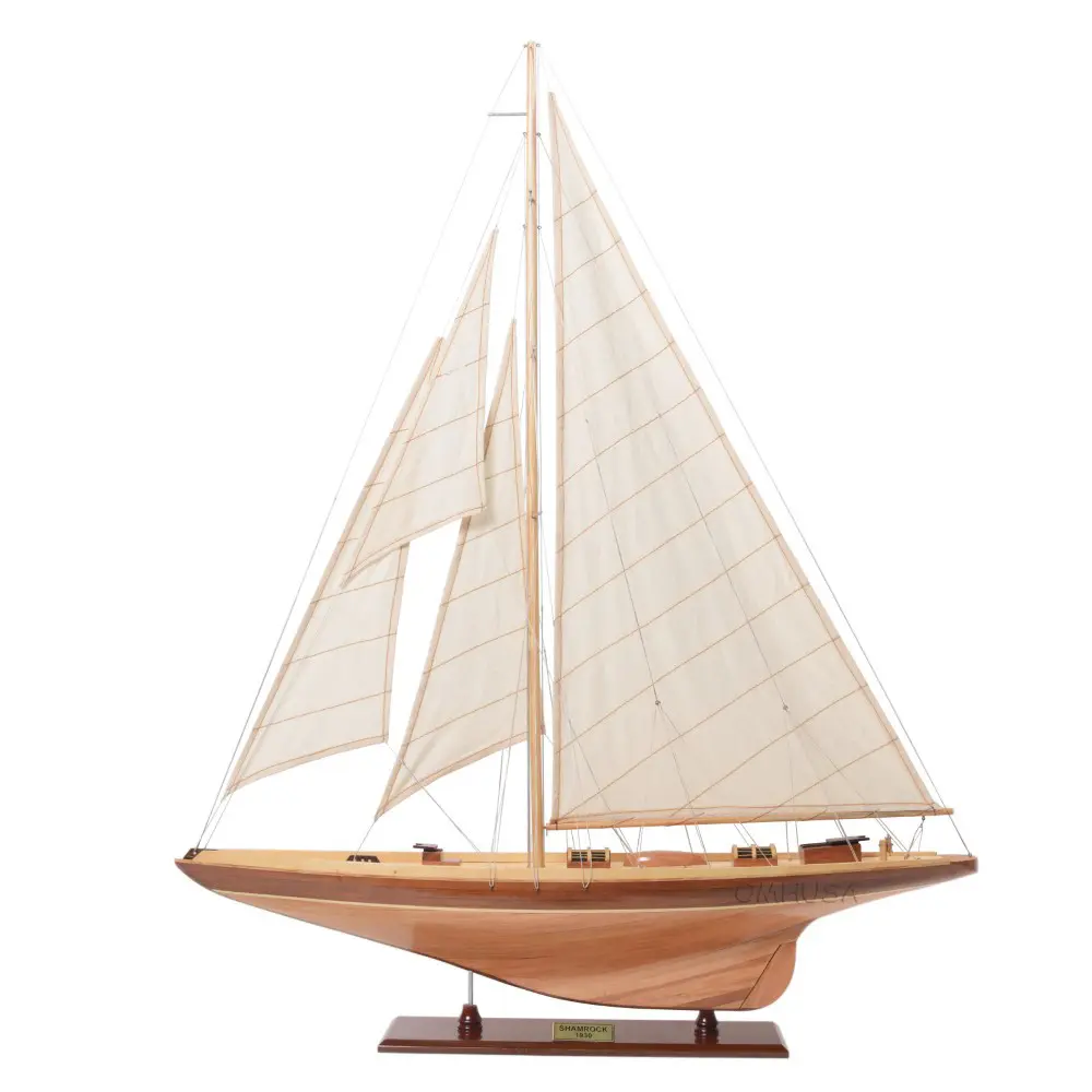 Y047 Shamrock Medium Sailboat Model Y047-SHAMROCK-MEDIUM-SAILBOAT-MODEL-L01.WEBP