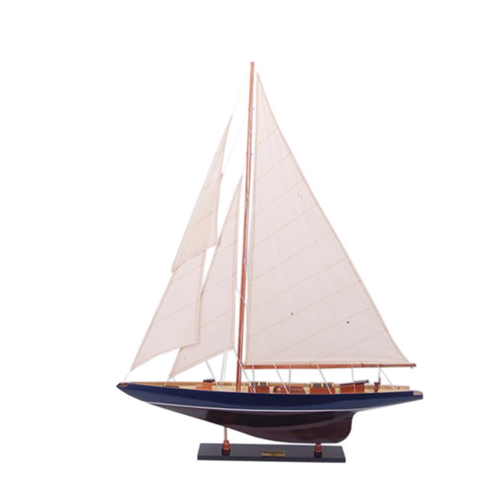 Y048 Shamrock Dark Blue & Brown Painted Medium Sailboat Schooner Yacht Model 32 Inches Long y048-shamrock-dark-blue-brown-painted-medium-sailboat-schooner-yacht-model-32-inches-long-l01.jpg