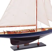 Y048 Shamrock Dark Blue & Brown Painted Medium Sailboat Schooner Yacht Model 32 Inches Long y048-shamrock-dark-blue-brown-painted-medium-sailboat-schooner-yacht-model-32-inches-long-l07.jpg