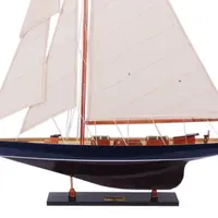 Y048 Shamrock Dark Blue & Brown Painted Medium Sailboat Schooner Yacht Model 32 Inches Long y048-shamrock-dark-blue-brown-painted-medium-sailboat-schooner-yacht-model-32-inches-long-l08.jpg