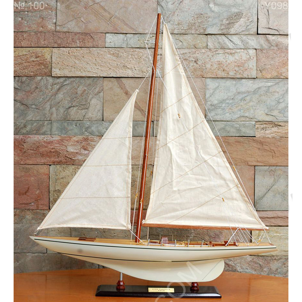 Y098 Columbia Painted Large Sailboat Schooner Yacht Model y098-columbia-painted-large-sailboat-schooner-yacht-model-l01.jpg