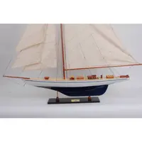Y100 Defender Painted Large Sailboat Schooner Yacht Model 31 Inches Long y100-defender-painted-large-sailboat-schooner-yacht-model-31-inches-long-l02.jpg