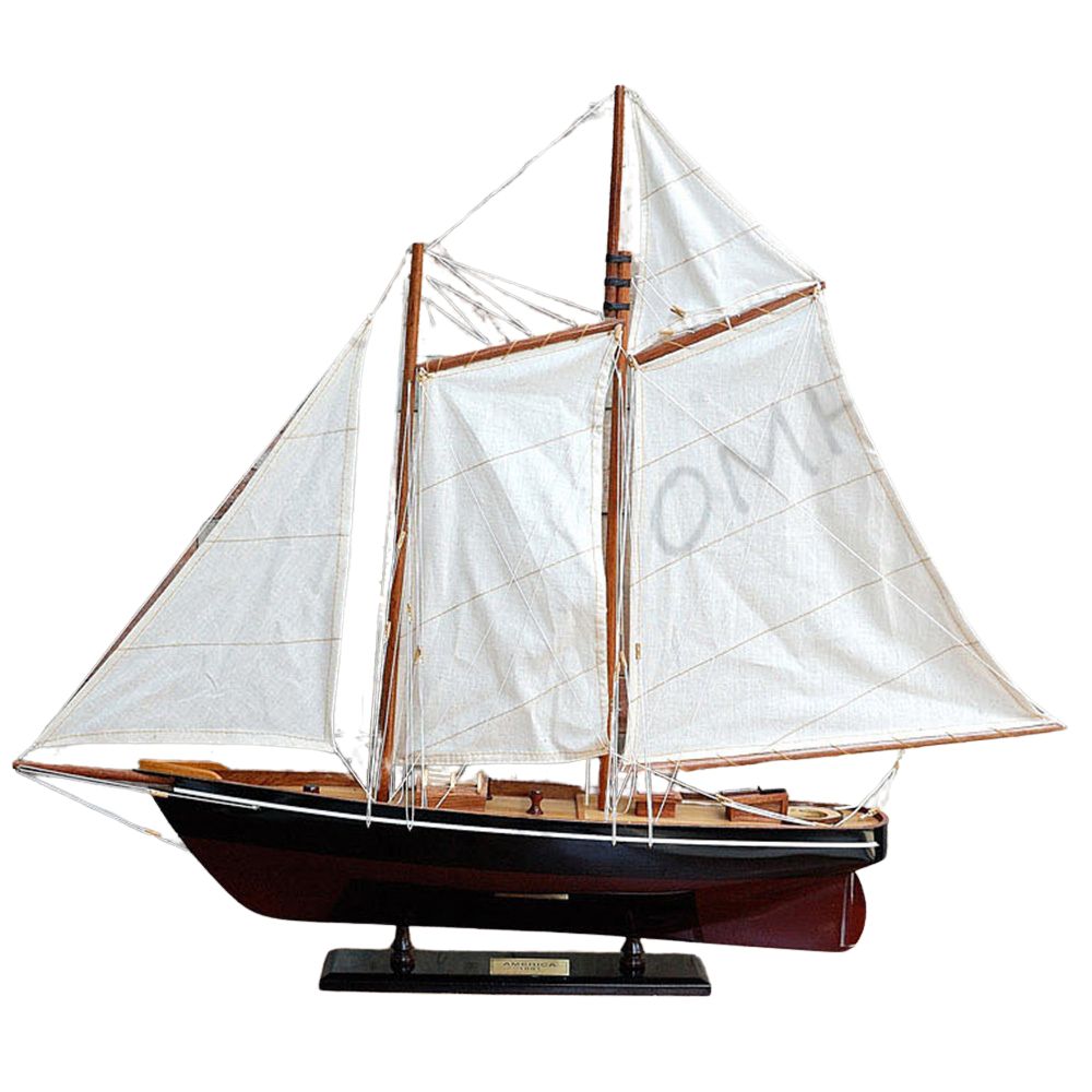 Y140 America Painted Medium Sailboat Schooner Yacht Model y140-america-painted-medium-sailboat-schooner-yacht-model-l01.jpg