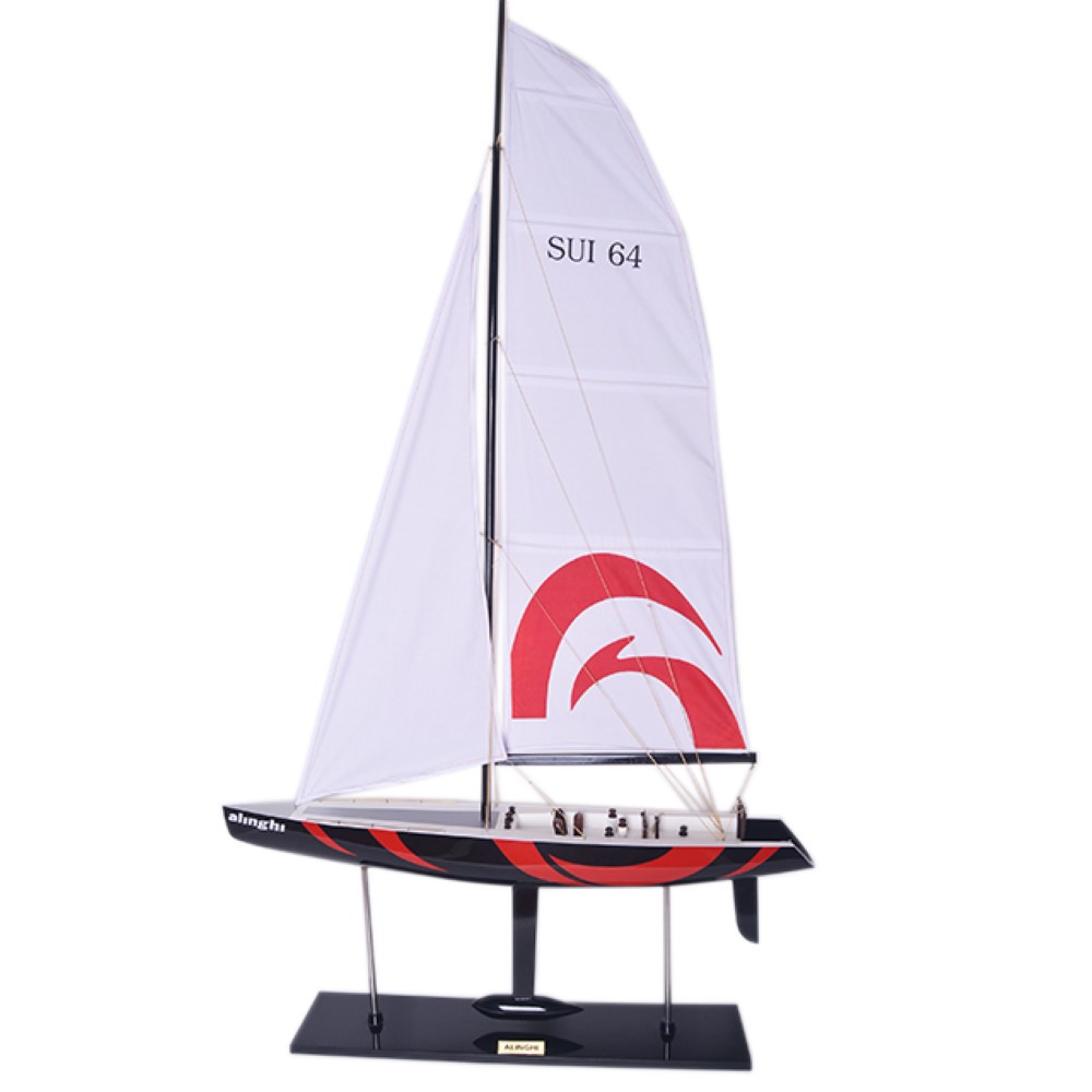 Y172 Alinghi Painted Medium Sailboat Schooner Yacht Model y172-alinghi-painted-medium-sailboat-schooner-yacht-model-l01.jpg