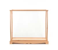 Display Case for Midsize Tall Ship Clear Finish