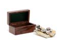 Opera glasses w MOP in wood box