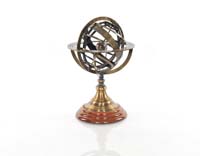 Armillary Sphere on wood base