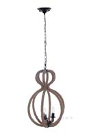 Rope Pendant Lamp - 3 Bulbs