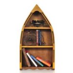 Wooden Canoe Book Shelf Small
