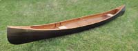 Wooden Canoe Dark Stained Finish 18 ft