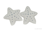 Anne Home - Star Pillow - White  Set of 2