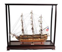 USS Constitution Large With Table Top Display Case