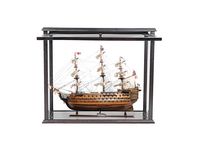 HMS Victory Midsize With Display Case Front Open