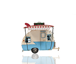 Classic Camper with photo frame  piggy bank  Metal