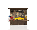 Vintage New York City Checker Taxi Shadow Box