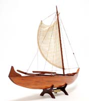 Wooden Model Hawaiian Canoe