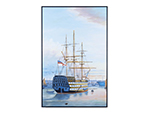 H.M.S. Victory in Portsmouth Harbour - Canvas Painting