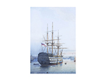 H.M.S. Victory in Portsmouth Harbour - Canvas Print