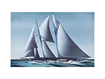 Pair of Yacht Paintings - Canvas Print