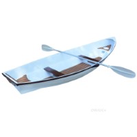 Swansea - Small composite Row Boat Canoe Kayak 10ft