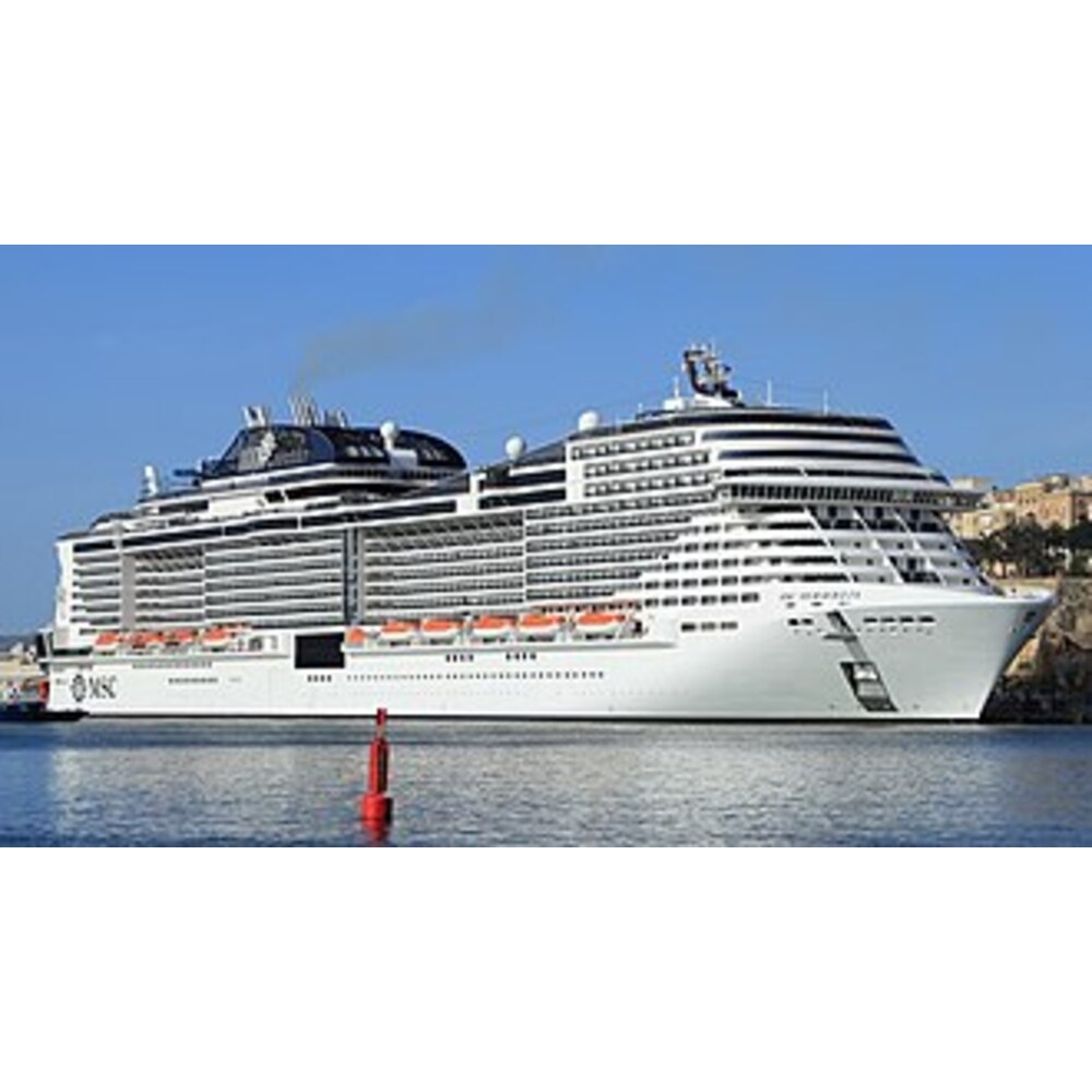 Italian MSC Meraviglia Cruise Ship 30 Inches Model