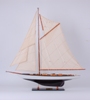 Tuiga Painted Medium Sailboat Schooner Yacht Model