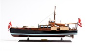 Dolphin Painted Ship Model Fishing Boat