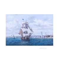 Whaler 'Lexington' Leaving Nantucket - Canvas Print