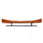 Wooden Canoe Boat Model