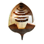 Real Whitehall Dinghy Transom Cut Out Rowboat 17