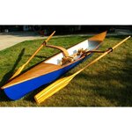 Glen L Sculling 17ft Custom Built Wooden Kayak