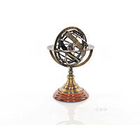 Armillary Sphere on wood base